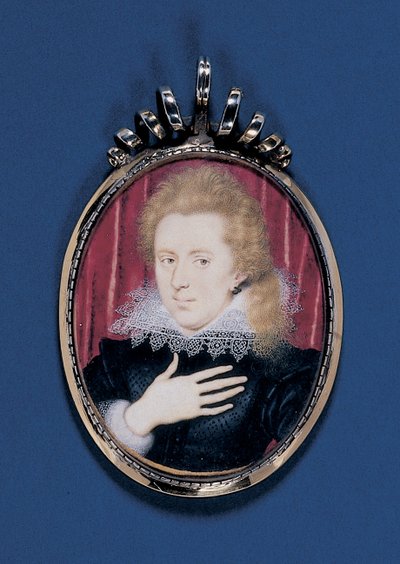 Miniatura di ritratto di un giovane gentiluomo, c.1615 da Isaac Oliver