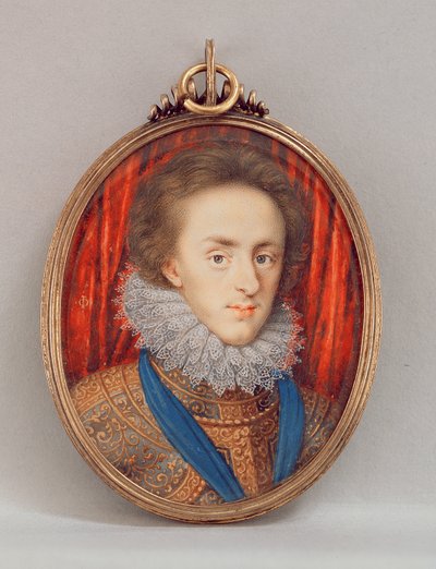 Ritratto di Enrico, Principe di Galles (1594-1612) c.1610 da Isaac Oliver