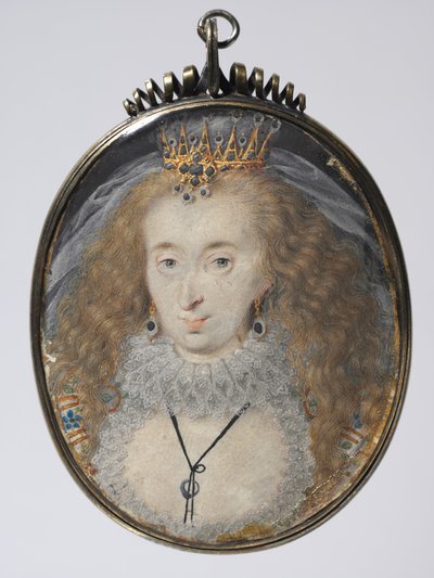 Ritratto di Lucy Russell, Contessa di Bedford, nata Harrington, c. 1608-1616 da Isaac Oliver
