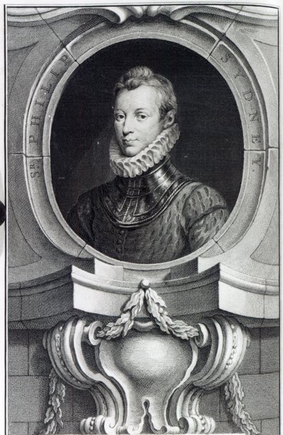 Sir Philip Sidney, inciso da Jacobus Houbraken, 1743 da Isaac Oliver