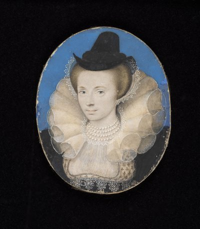 Signora sconosciuta, c.1595-1600 da Isaac Oliver