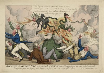 Apertura della borsa verde da Isaac Robert (attr. to) Cruikshank