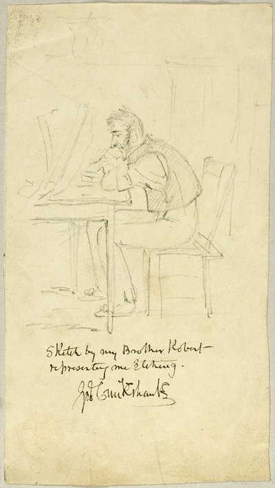 George Cruikshank che fa un