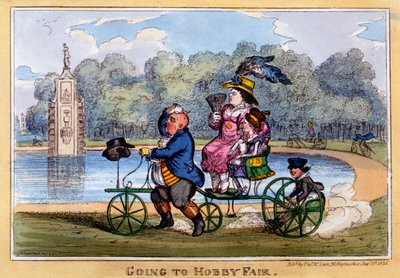 Andare alla Fiera degli Hobby, 1835 da Isaac Robert Cruikshank