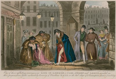 Uno di quegli eventi affliggenti nella vita a Londra da Isaac Robert Cruikshank