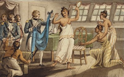 Otahitiano, dai Viaggi del Capitano Cook da Isaac Robert Cruikshank