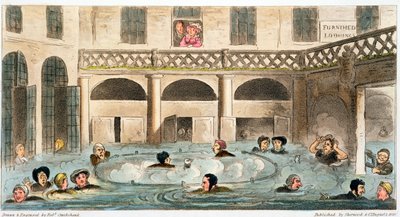 Bagno pubblico a Bath, o cuocere vivi da Isaac Robert Cruikshank