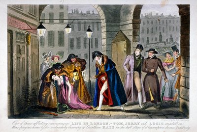 Scena a Covent Garden, Westminster, Londra da Isaac Robert Cruikshank