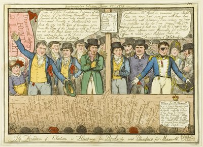 La libertà di elezione da Isaac Robert Cruikshank