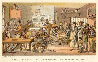 Un negozio di fischietti da Isaac, Robert and George Cruikshank