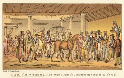 Uno sguardo a Tattersalls da Isaac, Robert and George Cruikshank