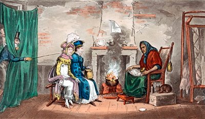 Visita a una chiromante, inizio XIX secolo da Isaac, Robert and George Cruikshank