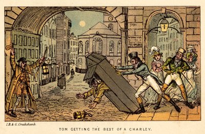 Tom che ha la meglio su Charley da Isaac, Robert and George Cruikshank