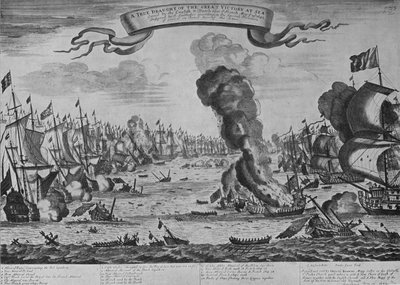 La battaglia di Barfleur, c1695, 1924 da Isaac Sailmaker