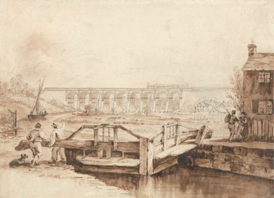 Il viadotto sul canale Sankey da Isaac Shaw