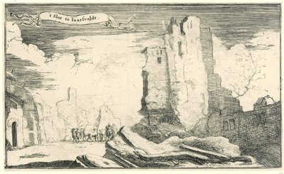 Il castello di Jaarsveld, distrutto dai francesi nel 1672 da Isaac Sorious