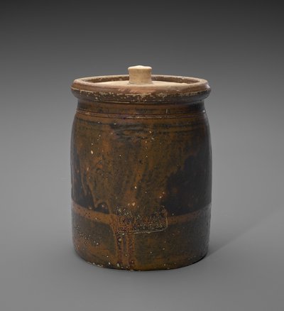 Vaso con coperchio, c. 1873-1882 da Isaac Suttles Pottery