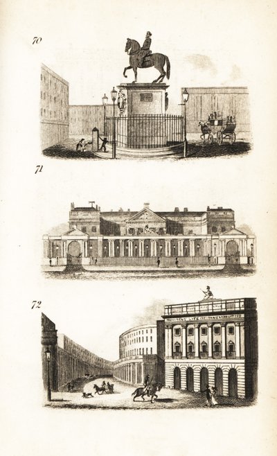Charing Cross, Carlton House e il Quadrante, Regent Street da Isaac Taylor