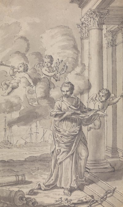 Frontespizio per Town and Country Magazine, per Vol. III del 1771, No. 1 da Isaac Taylor