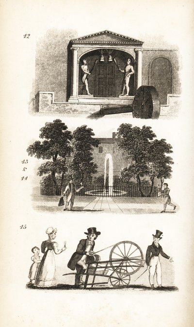 Chiesa di San Dunstan, Postino, Portalettere e Affilacoltelli da Isaac Taylor