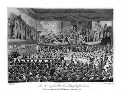 La Società delle Arti distribuisce i suoi premi, 1804 da Isaac Taylor