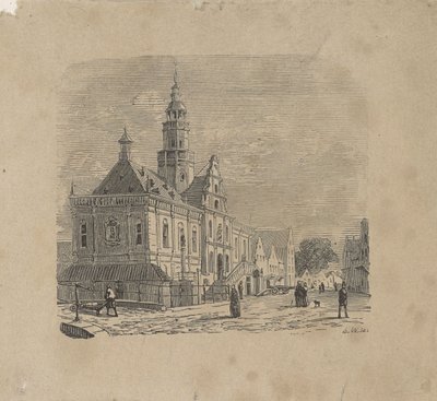 Veduta del municipio di Bolsward da Isaac Weissenbruch