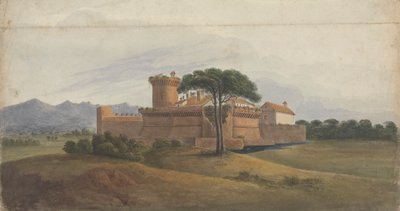 Castello di Ostia con Montagne in Lontananza da Isaac Weld