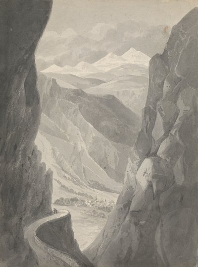 Passo del Gemmi/ Scendendo a Leukas Bad (Svizzera) da Isaac Weld