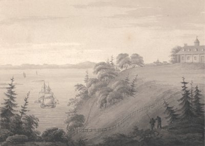 Veduta di Mount Vernon, la residenza del generale Washington da Isaac Weld