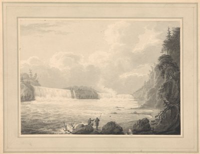 Veduta delle cascate del Niagara da Isaac Weld