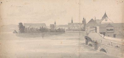 Villaggio su un lago da Isaac Weld