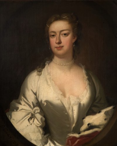 Ritratto di una signora in bianco e ermellino, 1738 da Isaac Whood