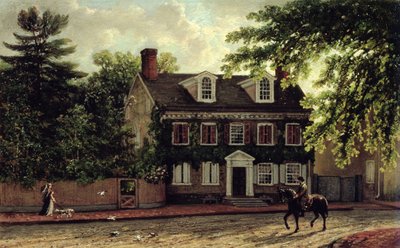 Residenza di Washington a Germantown, c.1880 da Isaac Williams
