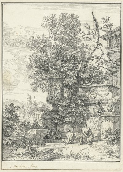 Paesaggio classicista da Isaac de Moucheron