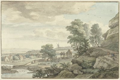 Veduta nei dintorni di Bentheim da Isaac de Moucheron