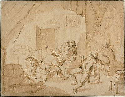 Contadini che bevono da Isaac van Ostade
