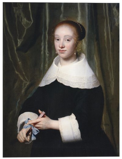 Ritratto di Esther Bary (1630-1696), 1652 circa, sposa di Jan Hendrik Lestevenon da Isaack Luttichuys