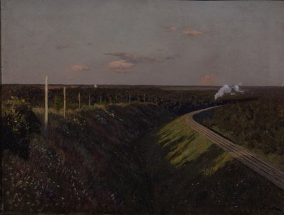 Un treno in viaggio da Isaak Ilyich Levitan