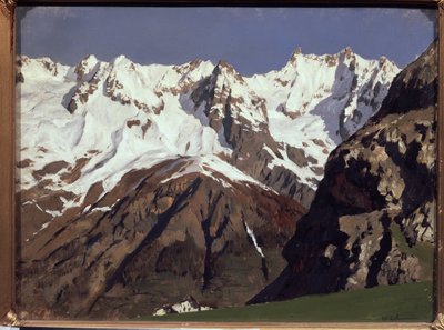 La catena montuosa del Monte Bianco (La chaine montagneuse du Mont Blanc) da Isaak Ilyich Levitan