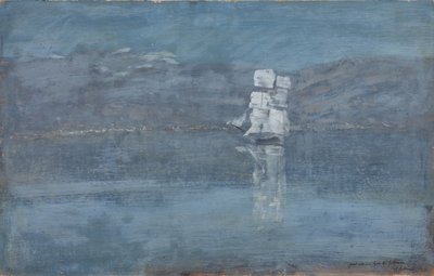 Paesaggio con barca a vela da Isaak Ilyich Levitan