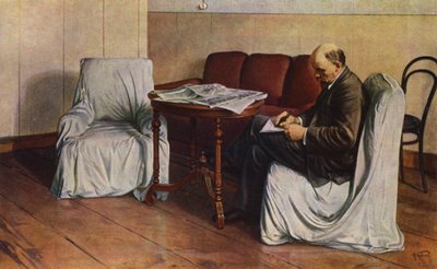 Lenin a Smolny (litografia a colori) da Isaak Israilevich (after) Brodsky