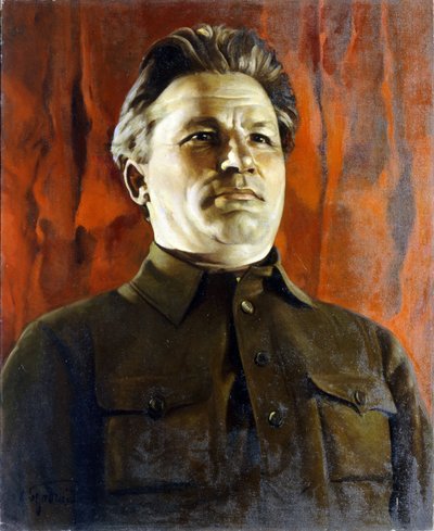 Ritratto di Sergey Kirov (Serguei Mironovitch Kostrikov) da Isaak Israilevich Brodsky