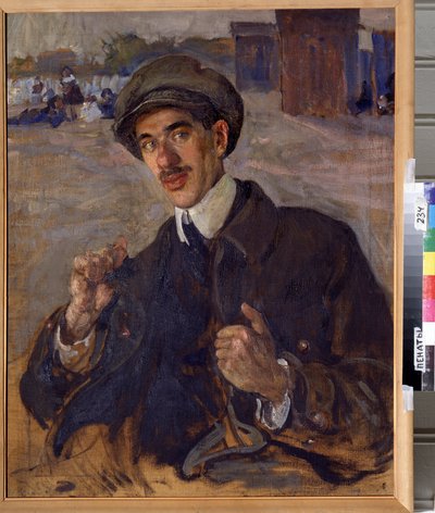 Ritratto dello scrittore Kornei Ivanovich Tchoukovski (1882-1969) da Isaak Israilevich Brodsky