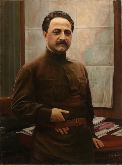 Ritratto di Grigory Sergo Ordzhonikidze, 1886-1937, 1929 da Isaak Israilevich Brodsky