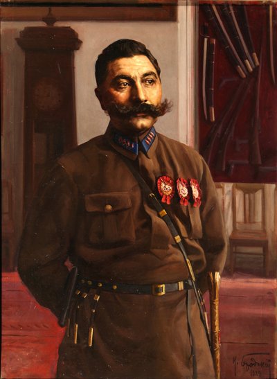 Ritratto di Semyon Mikhailovich Budyonny 1883-1973, 1929 da Isaak Israilevich Brodsky