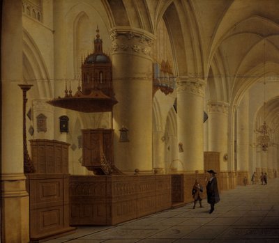 Interno di St. Bavo a Haarlem da Isaak Nickelen