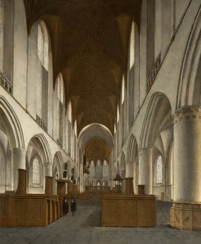 Interno di Saint Bavo, Haarlem da Isaak van Nickele