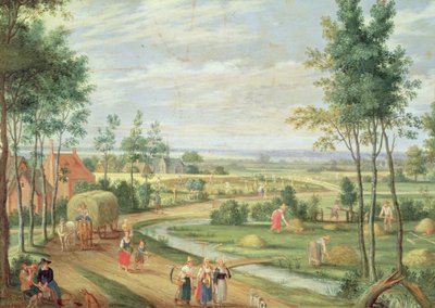 Il raccolto, o estate da Isaak van Oosten