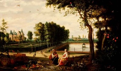Vertumno e Pomona da Isaak van Oosten