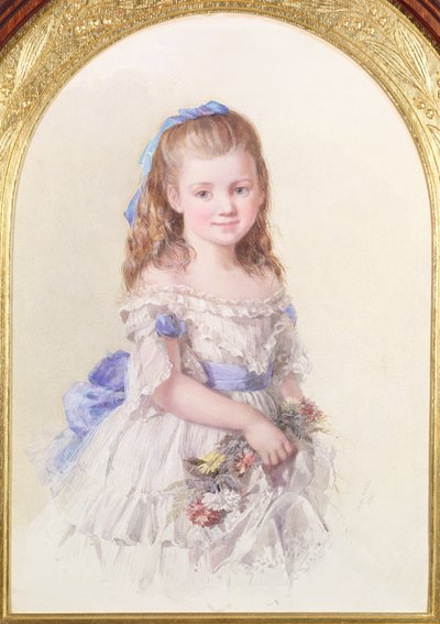 Ritratto di Winifred Mary Bombass, dieci anni, 1872 da Isabel Oakley Naftel